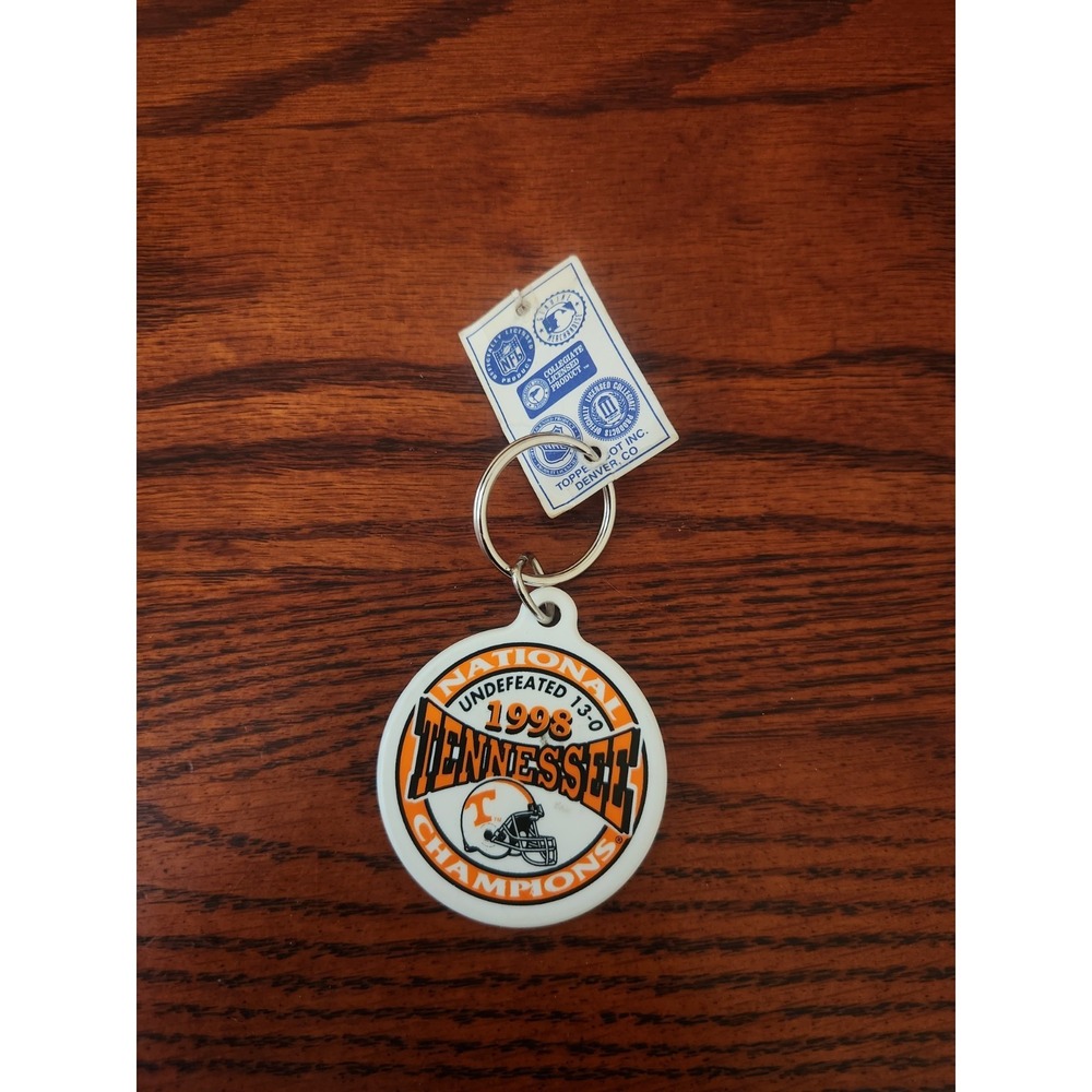 Vintage 1998 Tennessee Volunteers Keychain Football Vols SEC